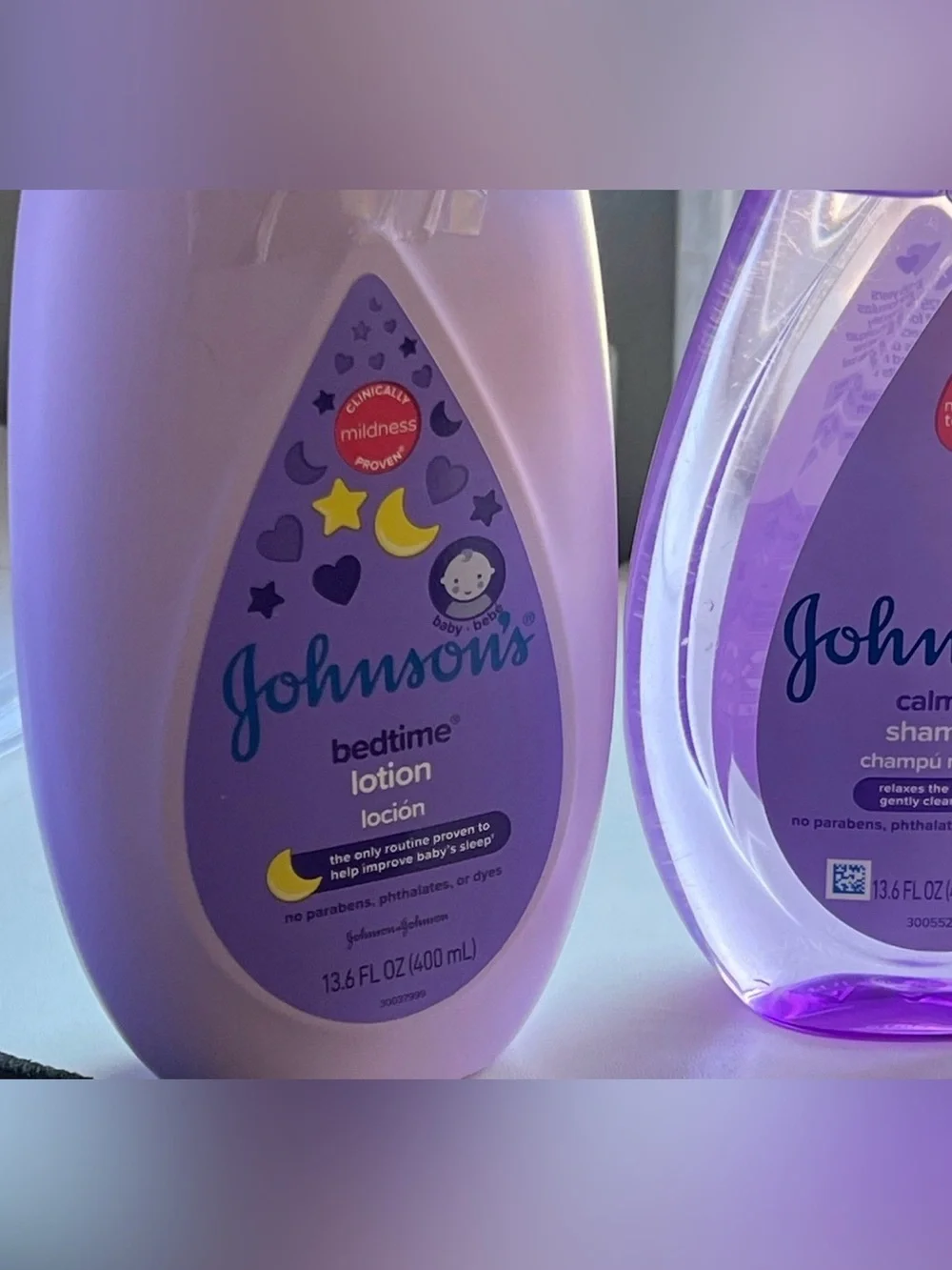 Johnson’s Baby Bedtime Calming Bath, Shampoo & Lotion Bundle Of 4 Bottles Total